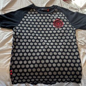 Portland Thorns Live Breathe Futbol Black and Gray Women's Short Sleeve Tee